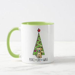 Peace, Joy, and Wags Mug