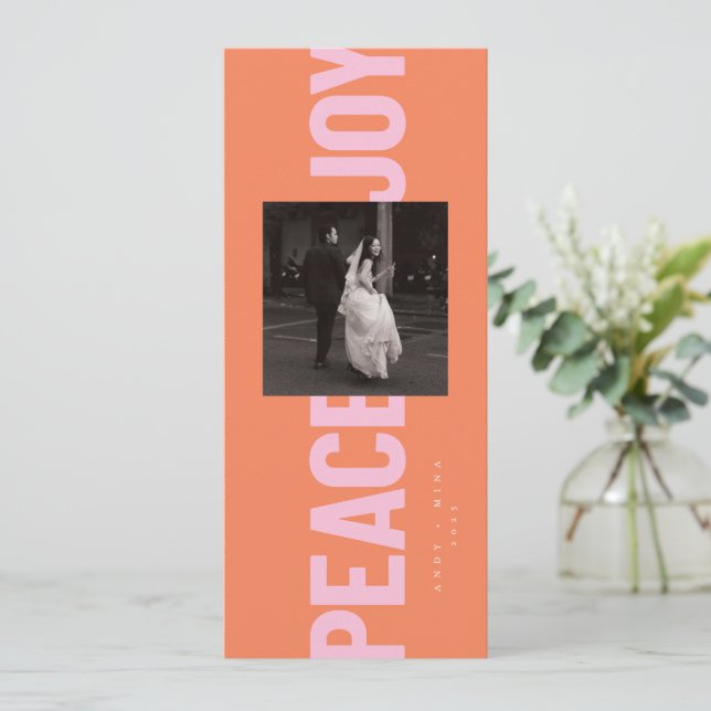 Peace & Joy Invitation (Standing Front)