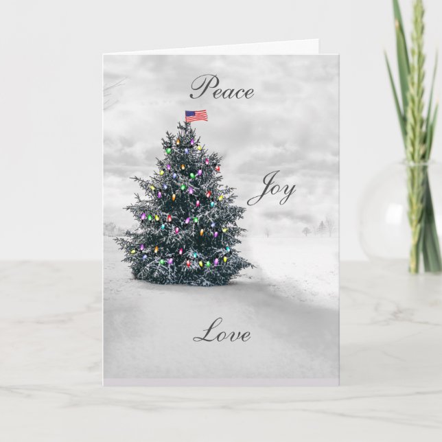 Peace, Joy & Love Christmas Cards (Front)