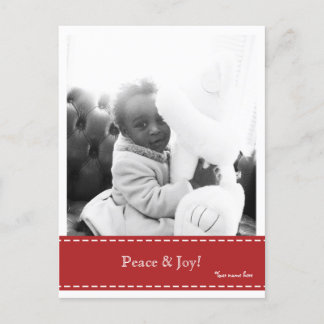 Peace & Joy Photo Postcard