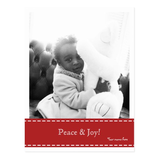Peace & Joy Photo Postcard