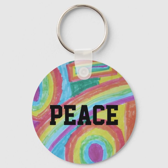 peace keychain (Front)