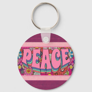Peace Keychain