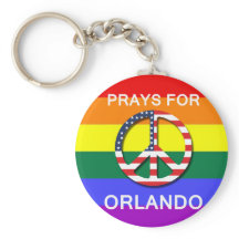 Peace Keychain 5,7 cm -  " Prays For Orlando"