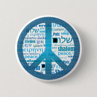 Peace Language 6 Cm Round Badge
