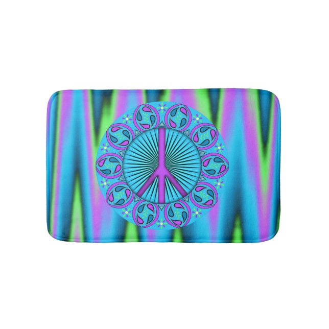 Peace ~ Leaf Bath Mat (Front)