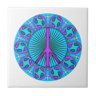 Peace ~ Leaf Ceramic Tile