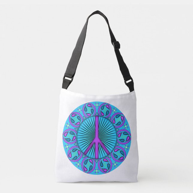 Peace ~ Leaf  Crossbody Bag (Front)