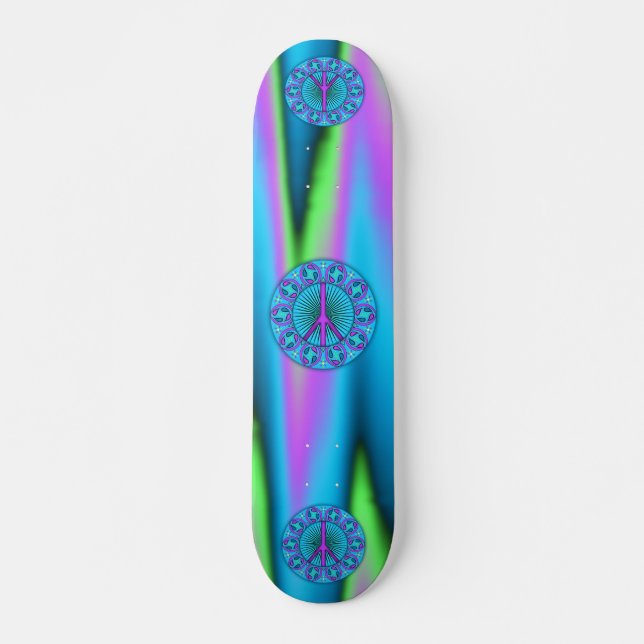 Peace ~ Leaf Skateboard Deck (Front)