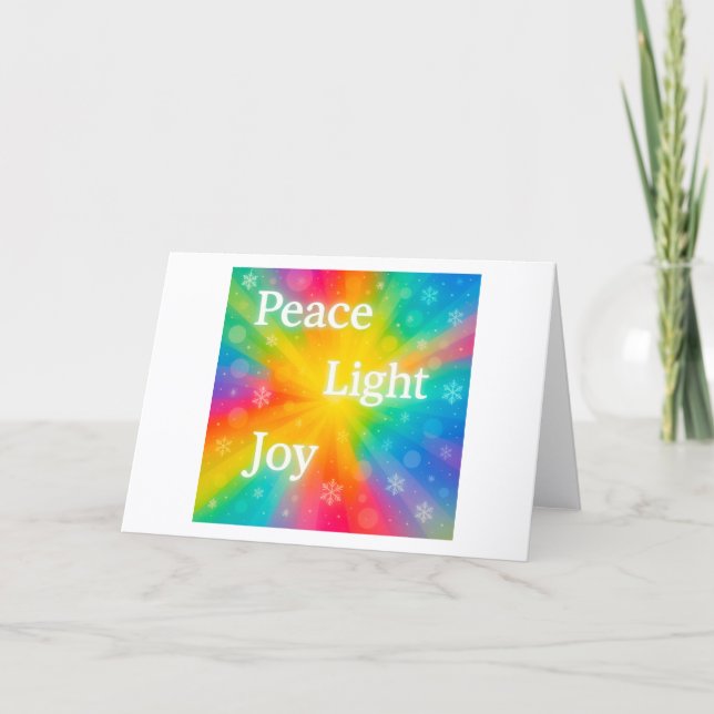 Peace Light Joy Card (Front)