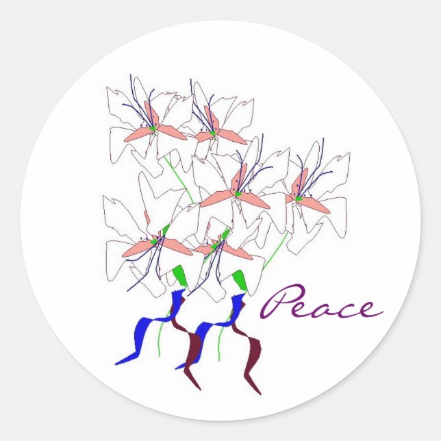 "Peace Lillies" Sticker (Front)