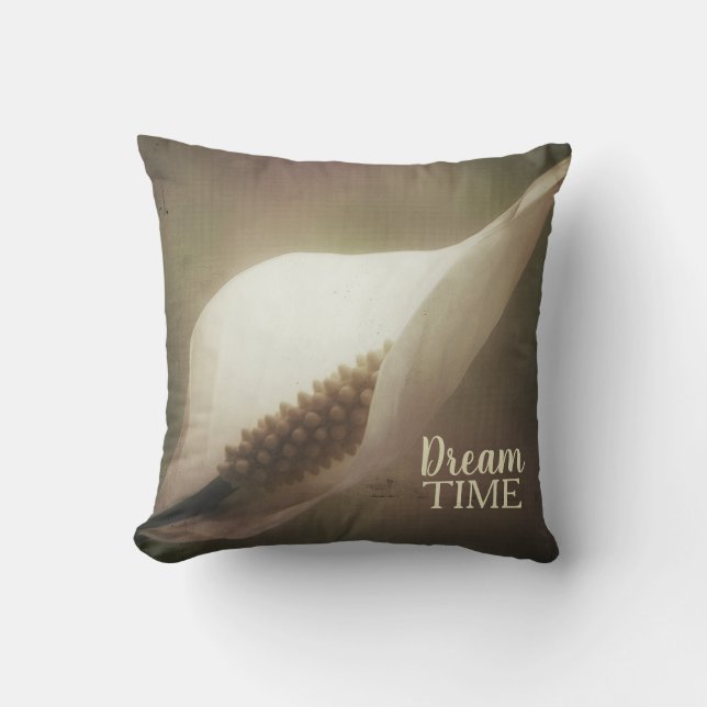 Peace Lily Dream Time Cushion (Front)
