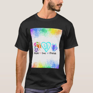 Peace Loe And Crystals T-Shirt
