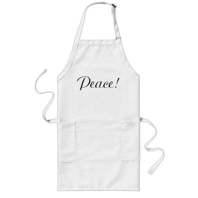 PEACE LONG APRON (Front)