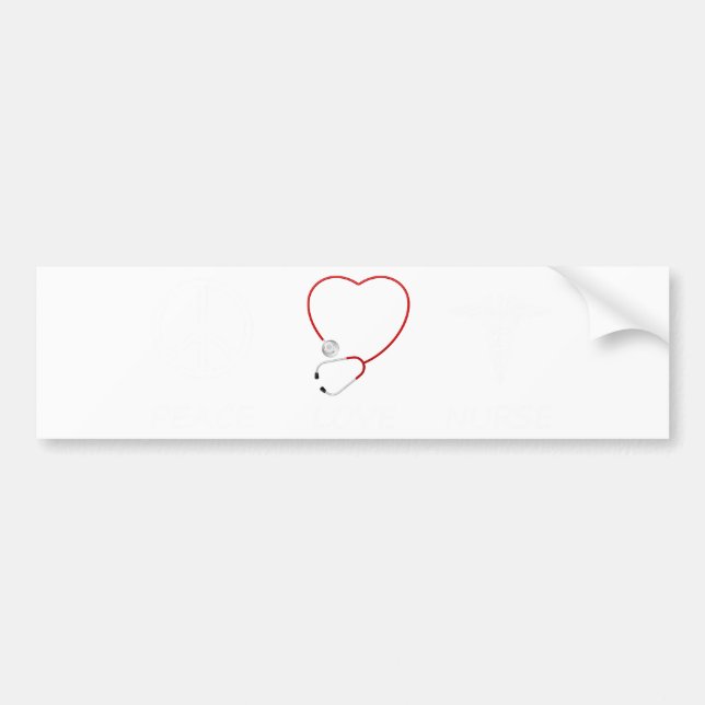 peace love43 bumper sticker (Front)