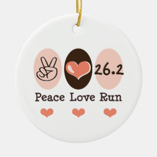Peace Love 26.2 Ornament