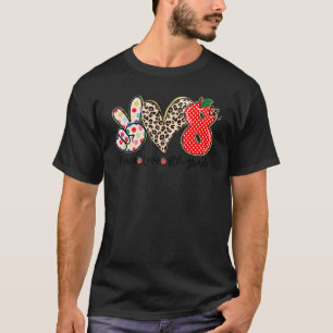 Peace Love 8th Grade Kids Student Teacher Back To T-Shirt