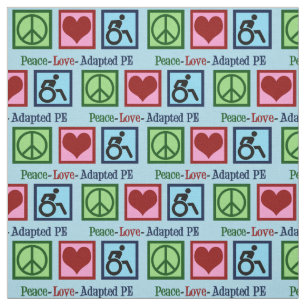 Peace Love Adapted PE Fabric