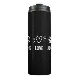 Peace Love Adopt Thermal Tumbler