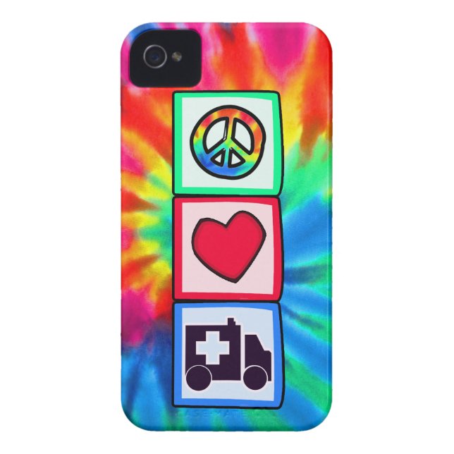 Peace, Love, Ambulance Case-Mate iPhone Case (Back)