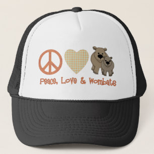 Peace, Love & Wombats Trucker Hat
