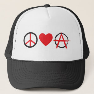 Peace Love Anarchy.jpg Trucker Hat