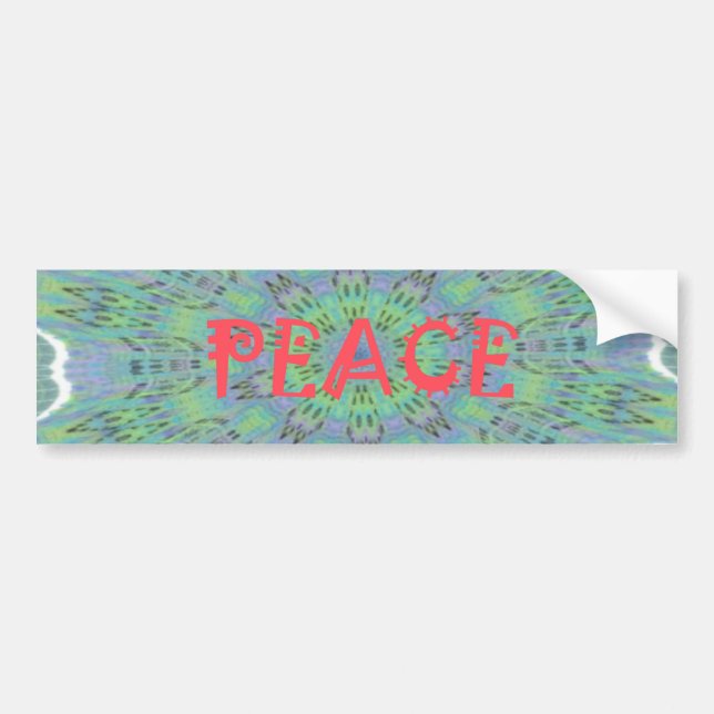 Peace, Love, and African Print: Peace Be With You Bumper Sticker (Front)