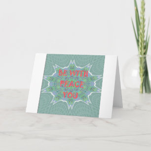 Peace, Love, and African Print: Peace Be With You Card