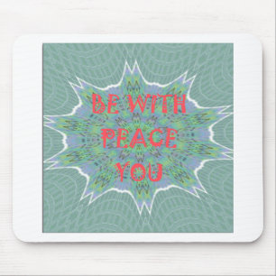 Peace, Love, and African Print: Peace Be With You Mouse Pad