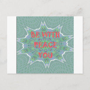 Peace, Love, and African Print: Peace Be With You Postcard