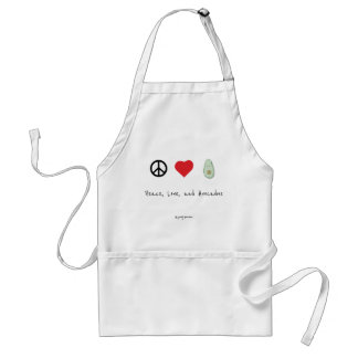 Peace, Love, and Avocados Apron