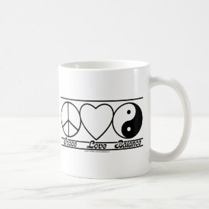 Peace Love and Balance Coffee Mug