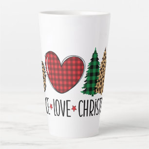 Peace, Love, and Christmas Latte Mug
