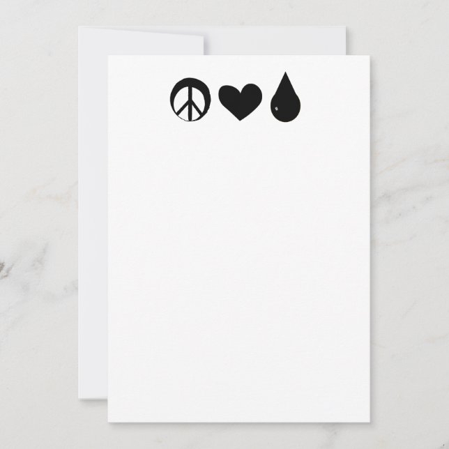Peace Love and Colostrum notecards (Front)
