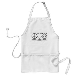 Peace Love and Cows Standard Apron