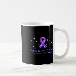 Peace Love And Cure Opioid Overdose Awareness Coffee Mug