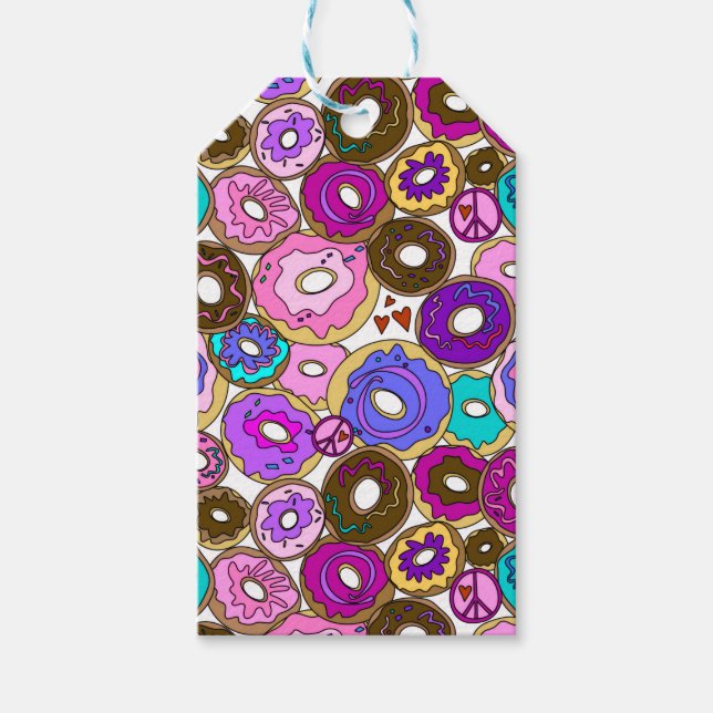 Peace Love and Doughnuts Gift Tags (Front)