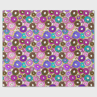 Peace Love and Doughnuts Wrapping Paper