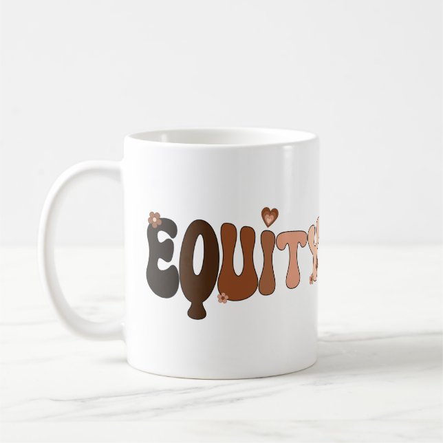 Peace Love and Equity Coffee Mug (Left)