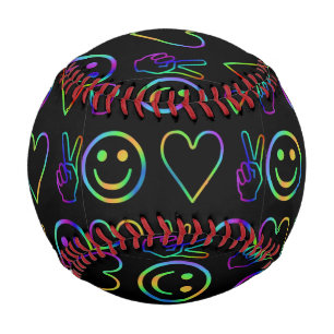 PEACE , LOVE AND HAPPINESS BASEBALL