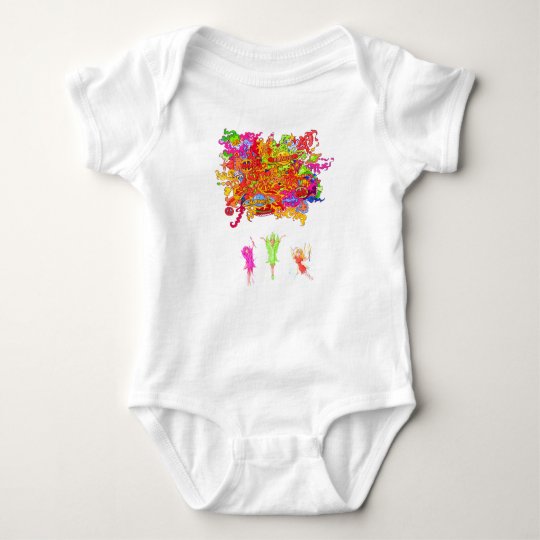 Peace, Love and Happiness Fairies. Baby Bodysuit