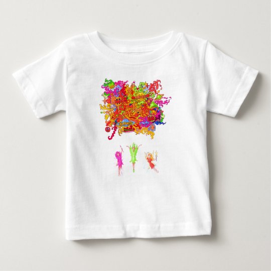 Peace, Love and Happiness Fairies. Baby T-Shirt