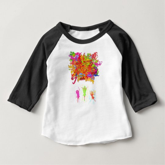 Peace, Love and Happiness Fairies. Baby T-Shirt