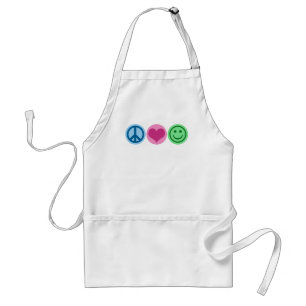 Peace Love and Happiness Standard Apron