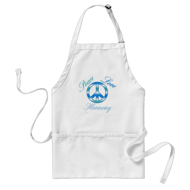 Peace, Love and Harmony Apron (Front)