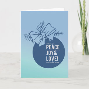 Peace, Love and Joy Holiday Card