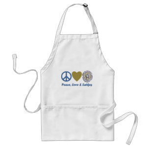 Peace, Love and Latkes Hanukkah Tees and Gifts Standard Apron