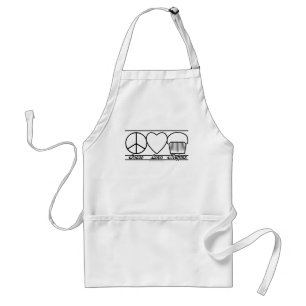 Peace Love and Muffins Standard Apron