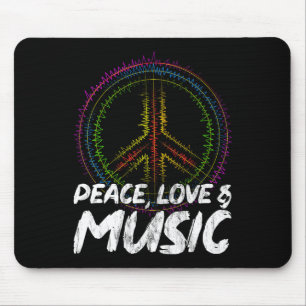 Peace Love And Music Peace Mouse Pad