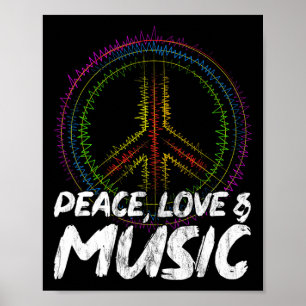 Peace Love And Music Peace Poster